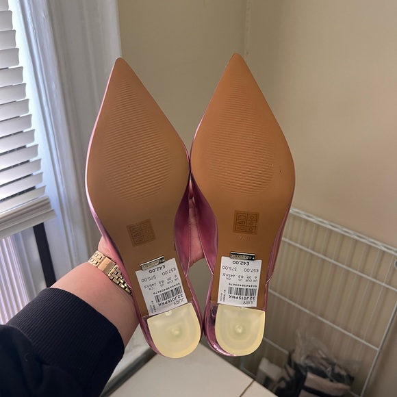 Topshop metallic pink mules size 39 - Picture 5 of 9